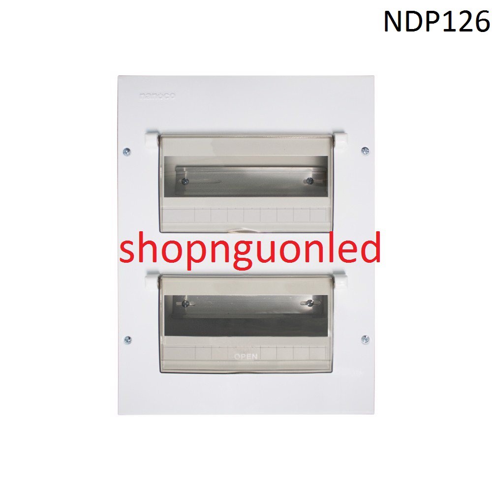 Tủ điện âm tường chứa MCB Hiệu Panasonic NDP128/ NDP126/ NDP120/ NDP114/ NDP110, mua giá rẻ tại shop nguồn led.