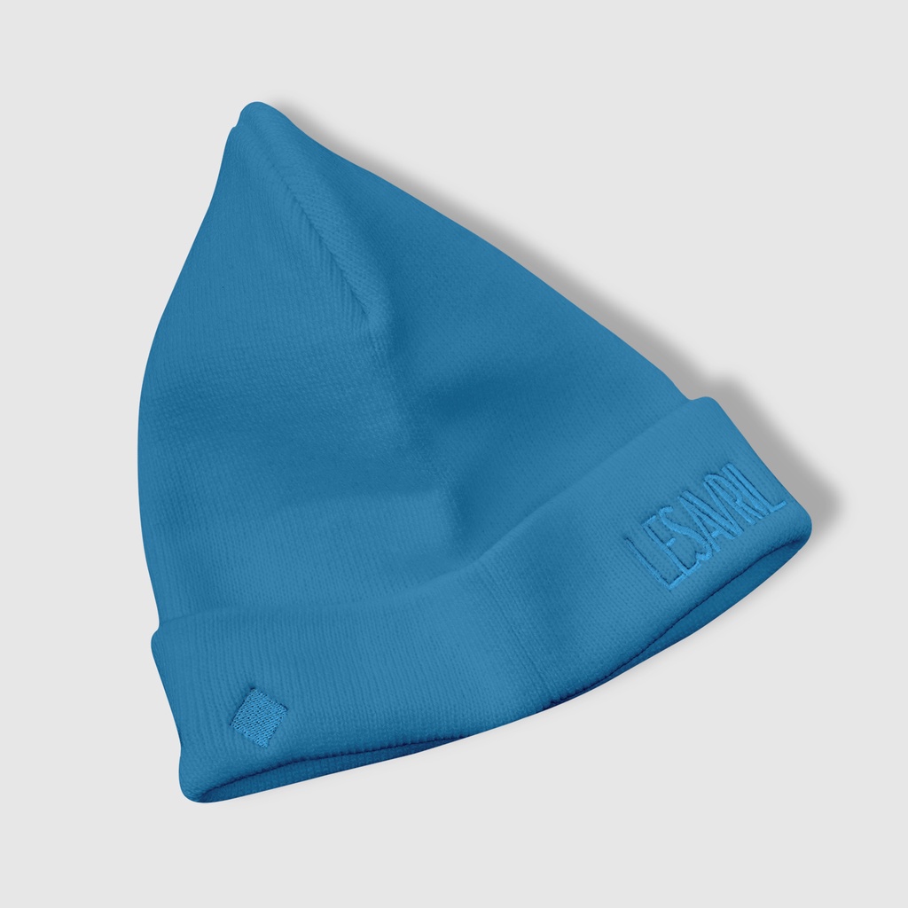 Mũ len Lesavril de Vetements Brilliante Blue