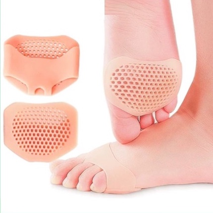 Set 2 Lót giày silicon đệm êm bàn chân trước, cao su tổ ong mềm và thoáng khí khogiasi247