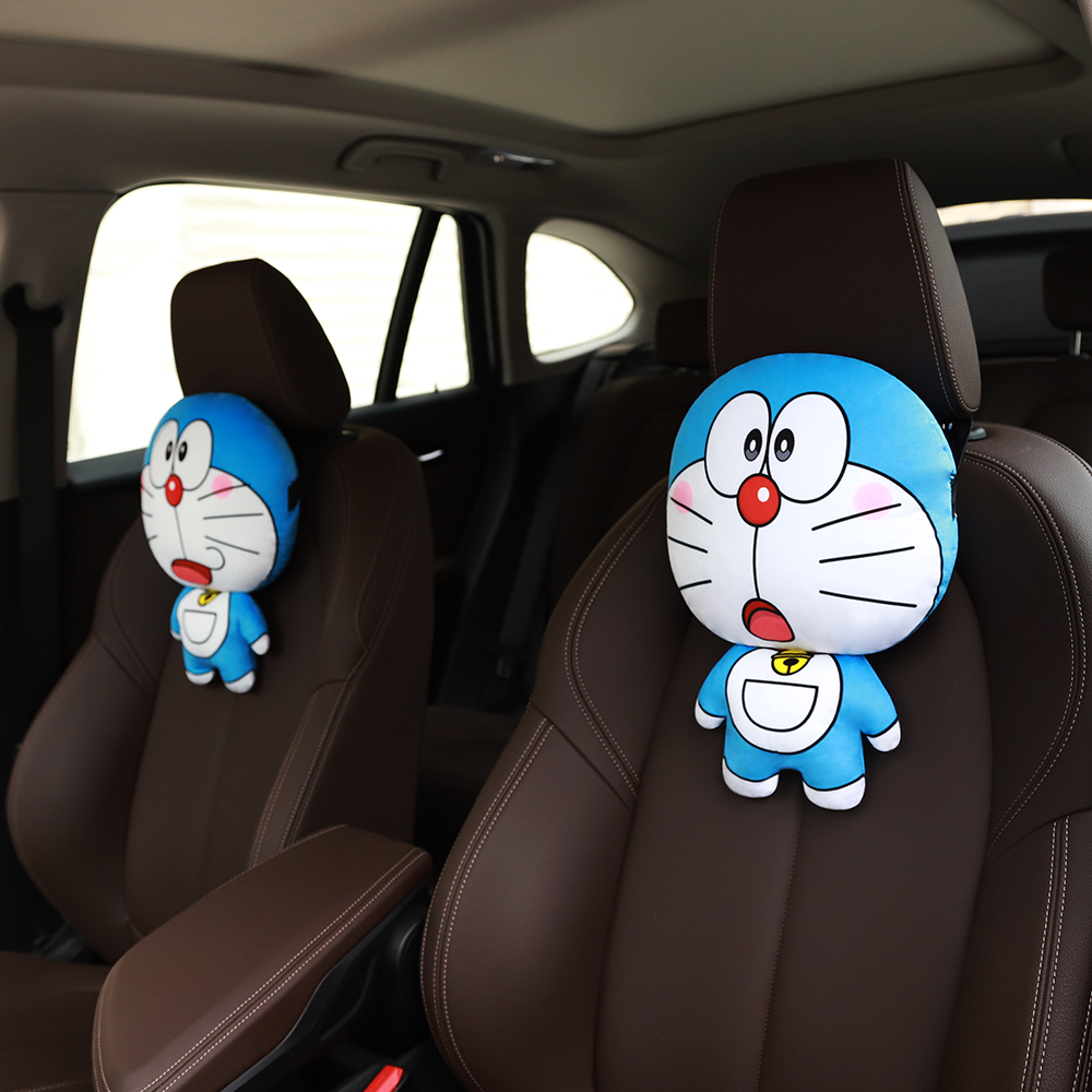 Mới Gối Tựa Đầu Và Lưng Họa Tiết doraemon Hoạt Hình Đáng Yêu Dành Cho Xe Hơi