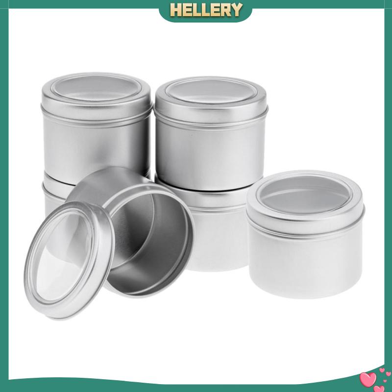 Bộ 6 Hộp Kim Loại Đựng Trang Sức / Hạt / Kem Tiện Dụng