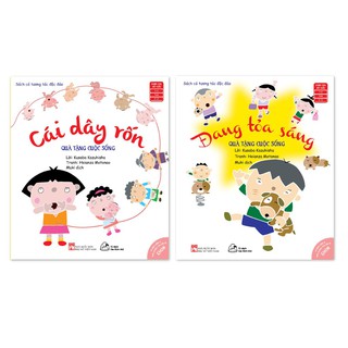 Sách - Combo 2 Cuốn Ehon Tương Tác Qùa Tặng Cuộc Sống - Cái Dây Rốn + Đang Toả Sáng