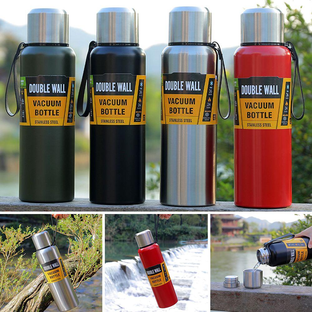 PISTA Bình Nước Giữ Nhiệt 800ml Chất Liệu Thép Không Gỉ Có Nắp Đậy Tiện Dụng