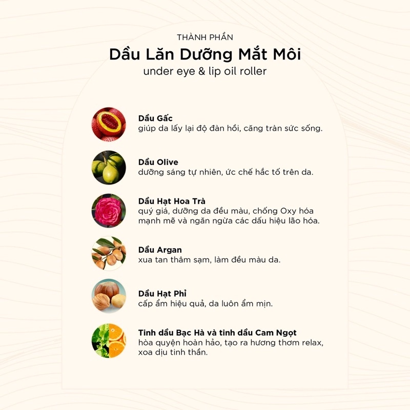 Dầu Lăn Giảm Thâm Mắt, Dưỡng Hồng Môi Skinlax 10ml