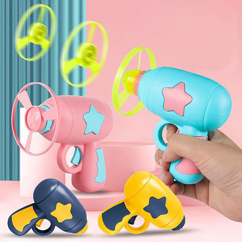 Đồ chơi Súng UFO, súng bắn đồ chơi ánh sáng có thể chơi vào ban đêm cho bé 3-10 tuổi - Momostore