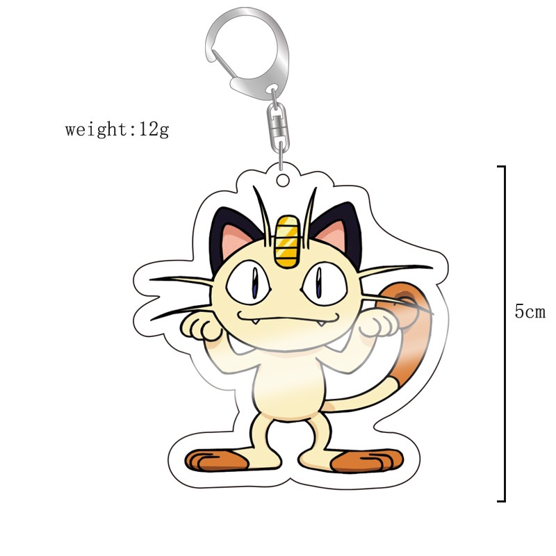 Móc khóa acrylic hình nhân vật Pokemon