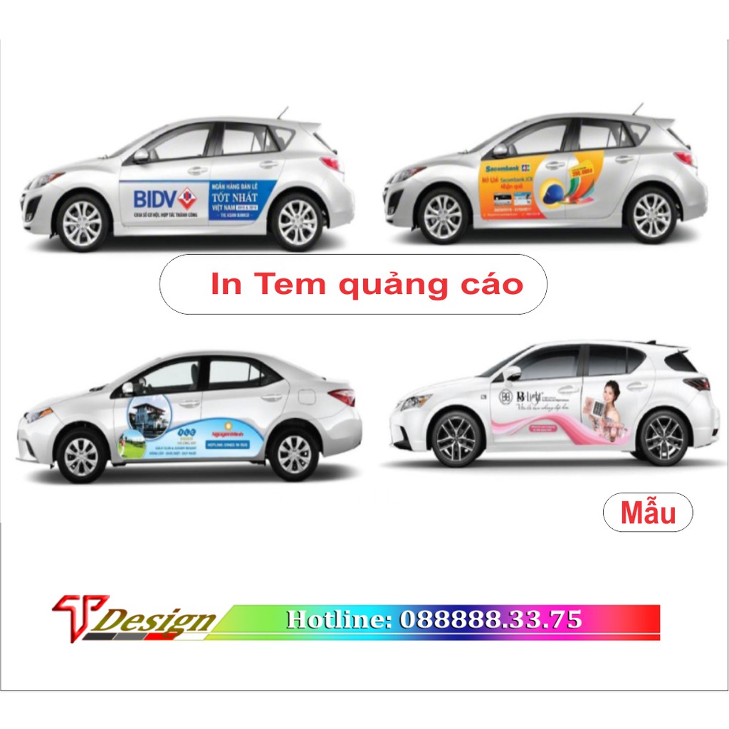 Tem dán sườn xe phong cách thể thao Wrap -01