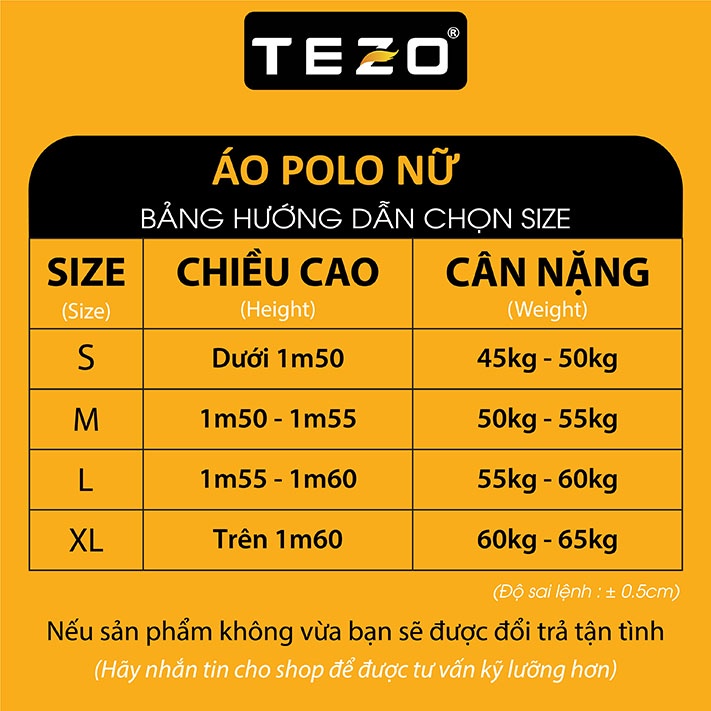 Áo polo nữ TEZO phông nữ có cổ chất liệu cotton thoáng mát thấm hút mồ hôi 2201APDT10
