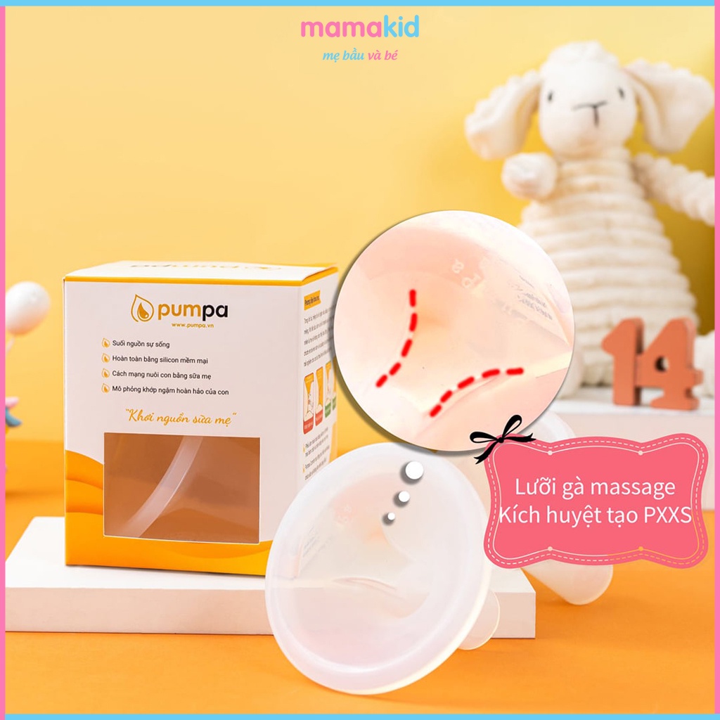 Phễu Hút Sữa Silicon Pumpa Comfort Dành Cho Máy Hút Sữa Medela/Fazt/Spectra/Rozabi/Avent/Cimilre/Con Cưng/Real Bube...