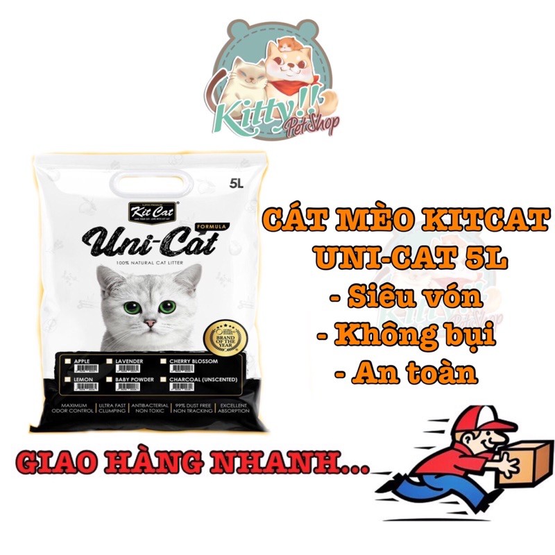 Cát vệ sinh cho mèo KitCat Uni-Cat 5L