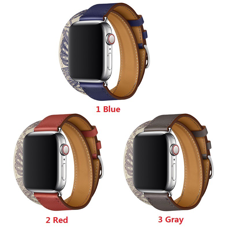 Dây Đeo Bằng Da Cho Đồng Hồ Thông Minh Apple Watch 41/40/38mm 45/44/42mm series 7/SE/6/5/4/3/2/1