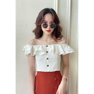 OLV - Chân váy Tangerine Button Midi Skirt