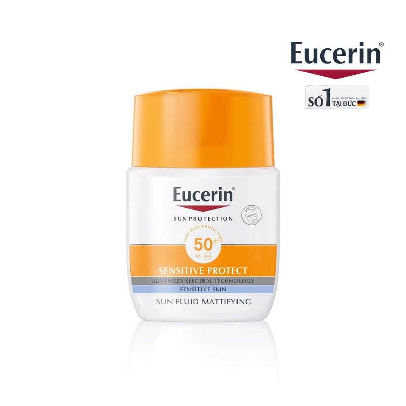 [CHƠ SỈ] EUCERIN KEM CHỐNG NẮNG KHÔNG NHỜN RÍT SUN FLUID MATTIFYING SPF50+ 50ML