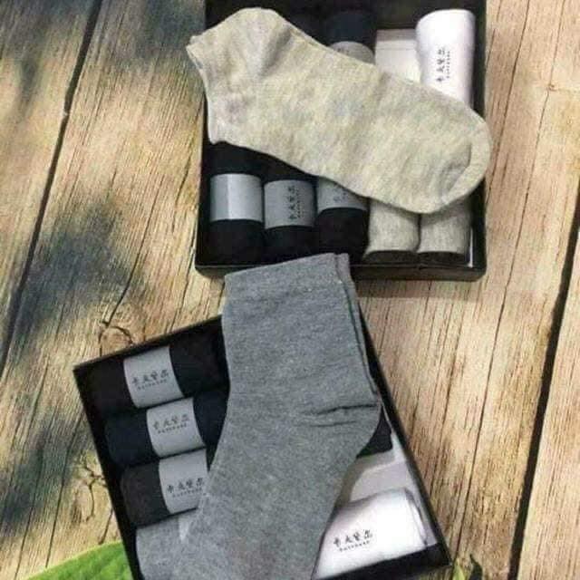 TẤT NAM CỔ NGẮN FREE SHIP SET 10 ĐÔI Tất chống hôi chân chất liệu COTTON thấm hút mồ hôi tốt