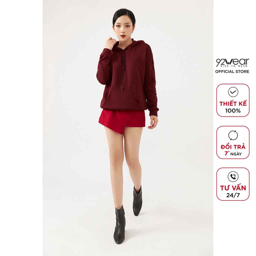 Áo hoodie nữ dài tay 92WEAR,  phong cách ulzzang, chất nỉ dày dặn ATA2172