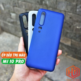 Ốp lưng mi 10 pro TPU màu dẻo siêu mỏng ôm sát thân máy bảo vệ camera phụ kiện huỳnh tân store