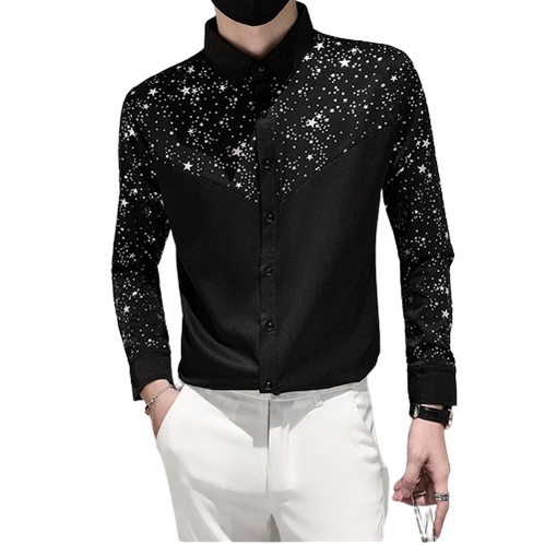 Áo Sơ Mi, Áo Sơ Mi nam in họa tiết trẻ trung, và phối màu đặc săc độc, lạ kích thích cái nhìn từ đối phương H59