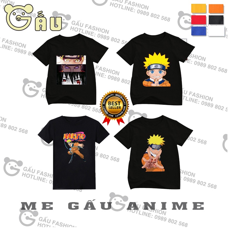 HOT 4 mẫu Áo thun anime Naruto chibi dễ thương thời trang cá tính độc đẹp