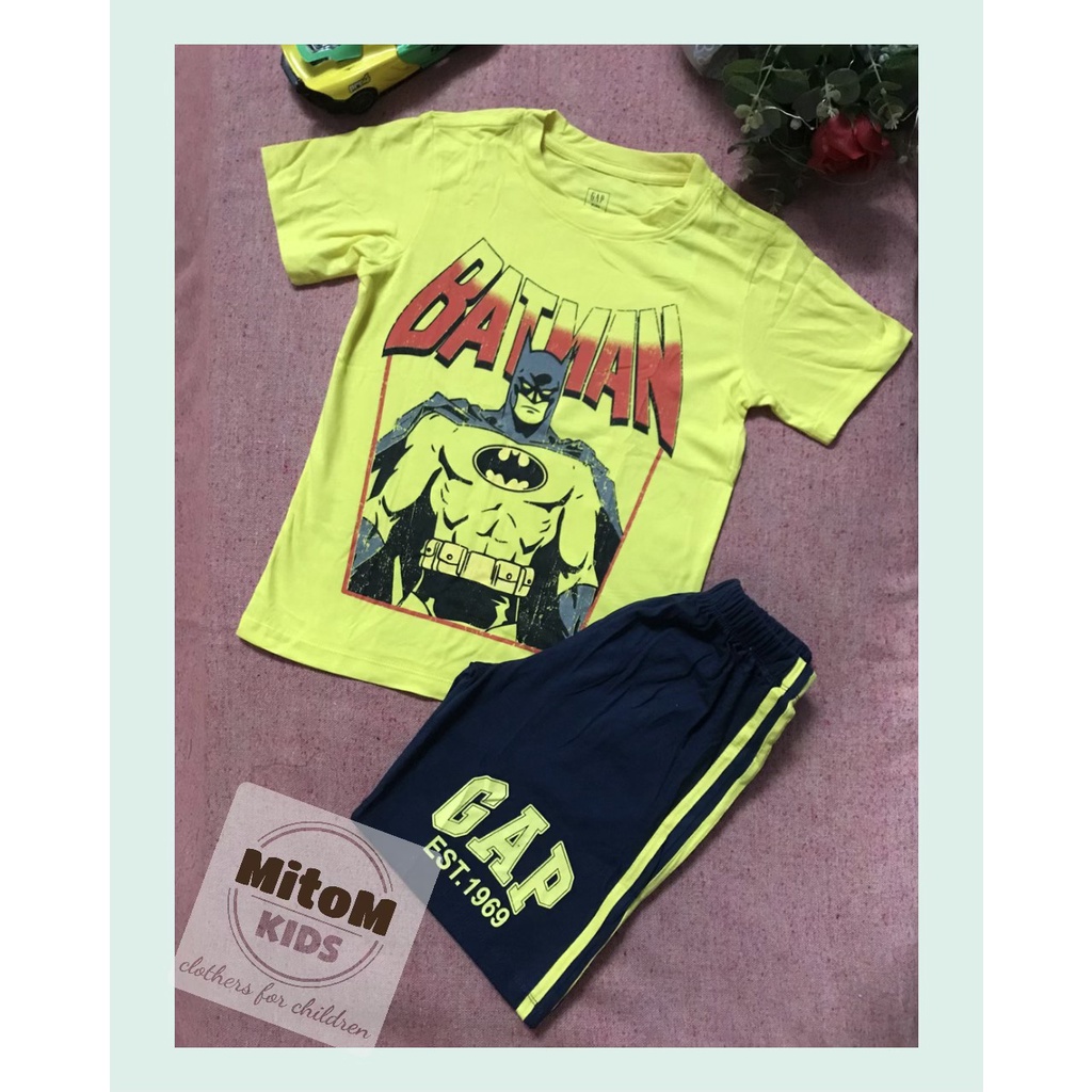 [SALE SỐC] Đồ bộ bé trai GAP ♥️ FREESHIP ♥️ chất cotton xuất khẩu, size đại, hình in không nổ
