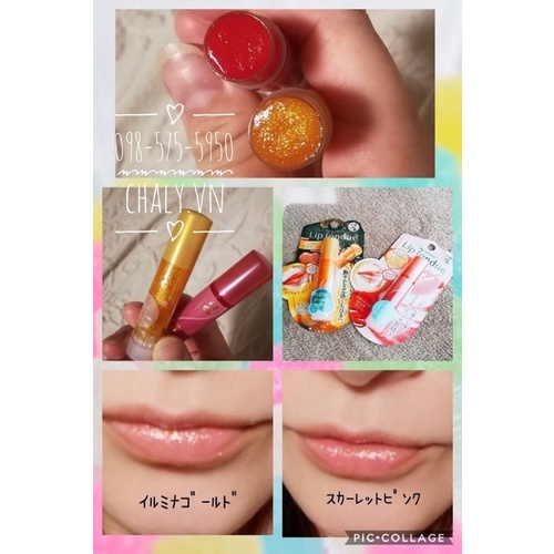 Son dưỡng có màu Lip Fondue Rohto Mentholatum Nhật Bản. Son bóng bán chạy nhất. Mẫu mới nhất nội địa Nhật