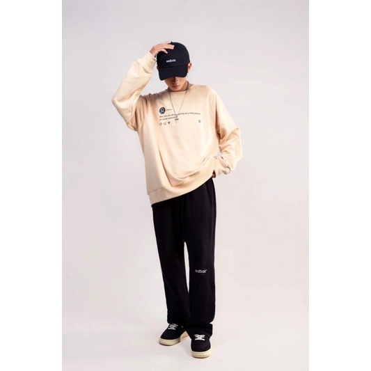 Áo sweater SADBOIZ SADTAGRAM CREAM