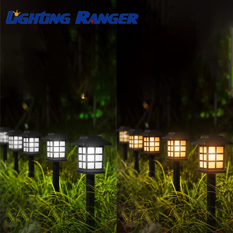 2 cái LED Đèn năng lượng mặt trời Đèn chiếu sáng đường đi Đèn tường Đèn ngoài trời không thấm nước Đèn cho cảnh quan sân vườn Đường lái xe Đường lái xe Ánh sáng lối đi