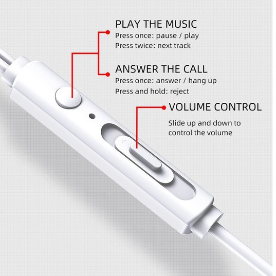 Tai nghe nhét tai có dây Rockspace ES05 cho iphone, samsung, Huawei, Vsmart, có mic, jack cắm 3.5 - Hàng chính hãng