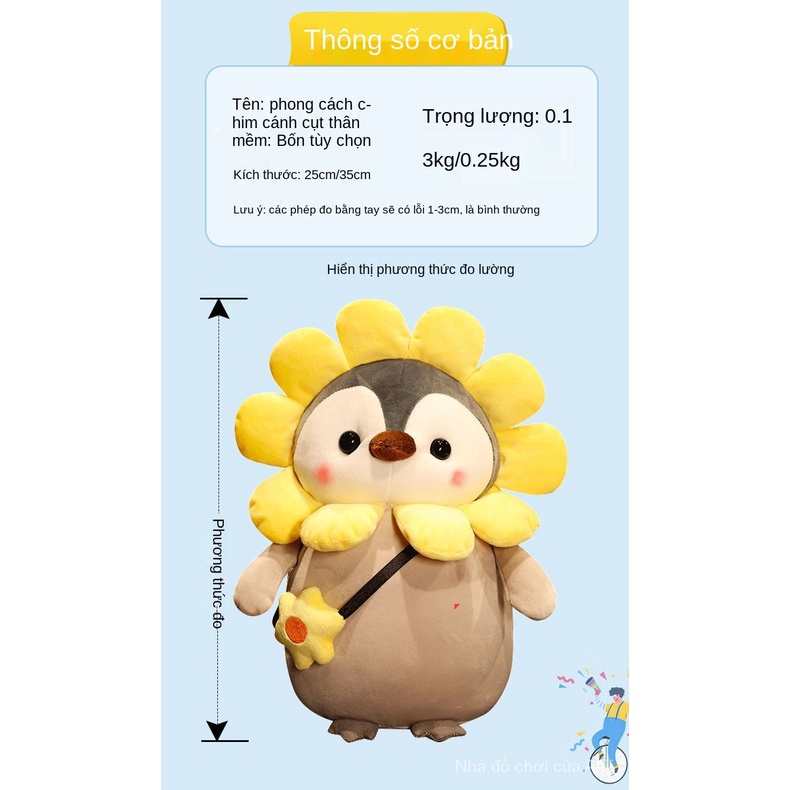 Chim cánh cụt nhồi bông đáng yêu thời trang