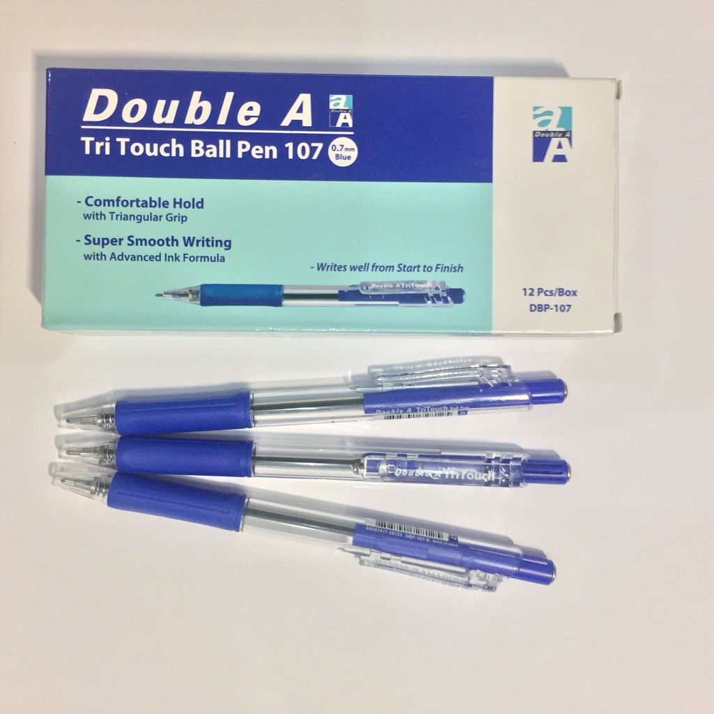 Hộp bút bi Double A/bút tritouch ngòi 0,7mm chất lượng, Dùng Cho Học Sinh, Nhân Viên, Văn Phòng