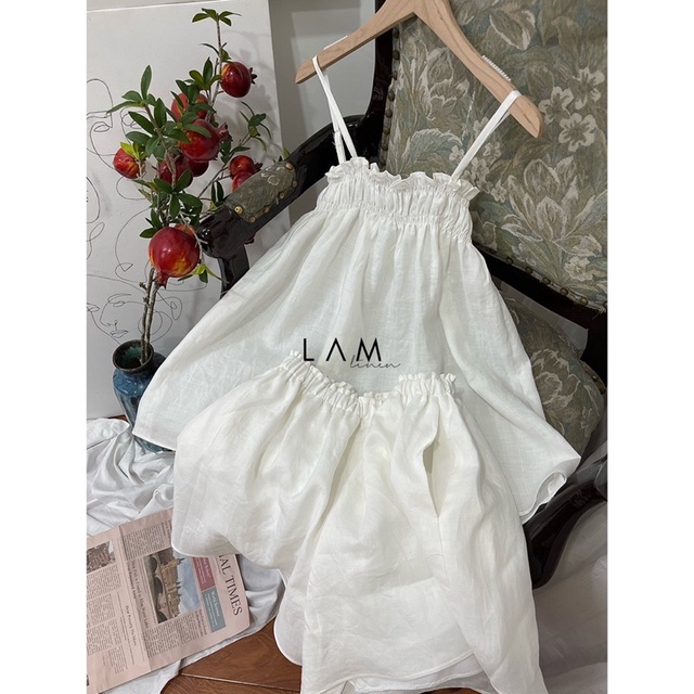 Set Áo dây quần short Linen premium