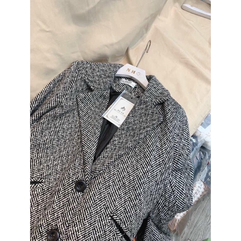 Áo dạ kẻ xương cá | BigBuy360 - bigbuy360.vn