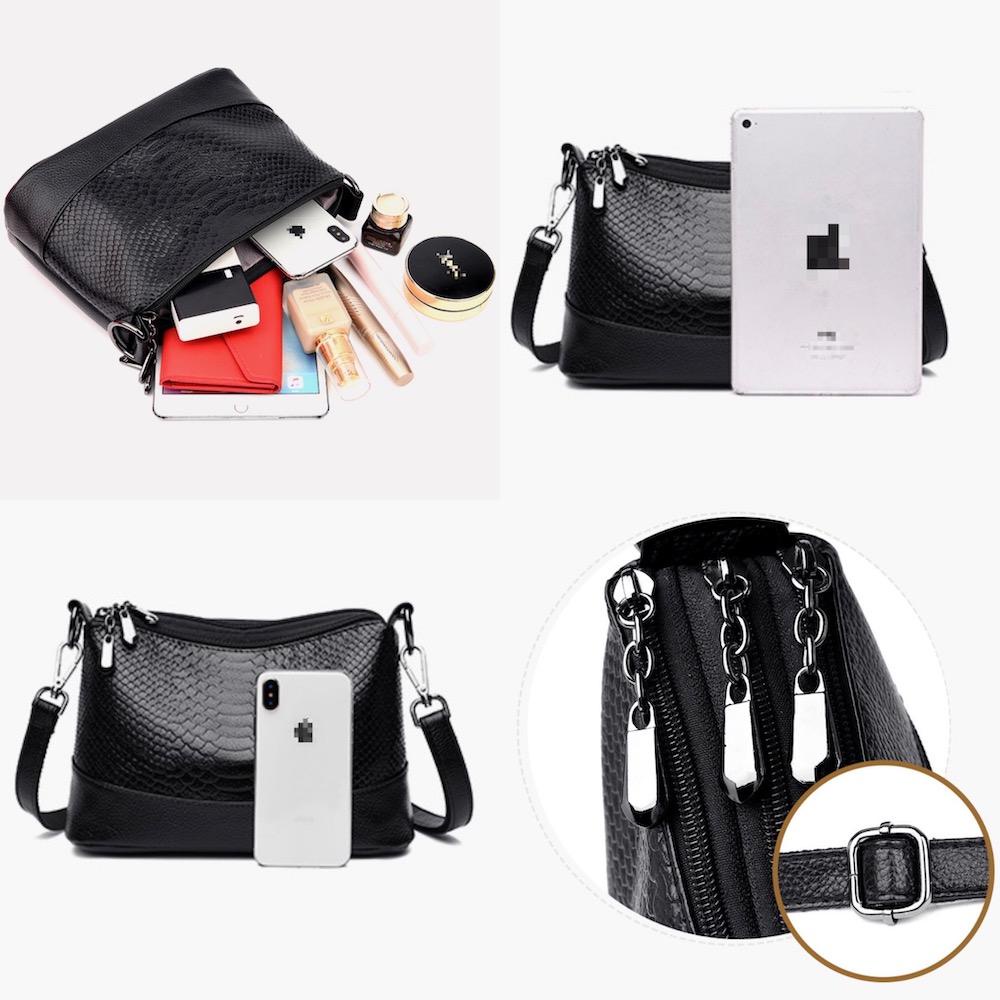 Túi Xách Da Cá Sấu Mềm Nhiều Ngăn Thời Trang Cho Phụ Nữ Trung Niên 2022