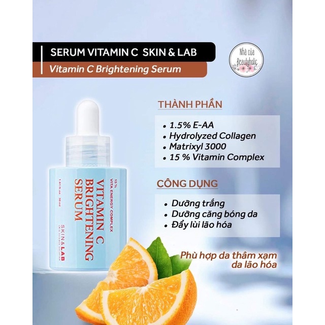 Tinh chất SKIN&LAB VITAMIN C BRIGHTENING SERUM | BigBuy360 - bigbuy360.vn