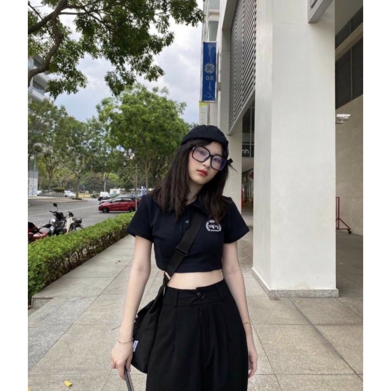 Áo Croptop Cổ Polo | BigBuy360 - bigbuy360.vn