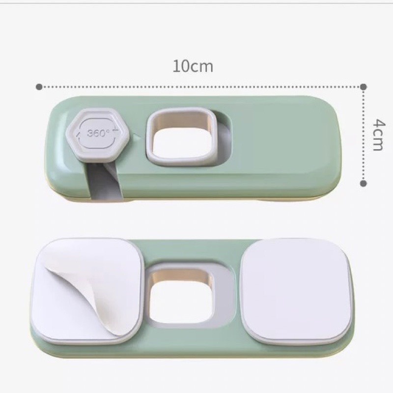 Khóa tủ lạnh, khoá ngăn kéo, tủ đồ chống kẹp tay an toàn cho bé Looktosee chất liệu nhựa ABS