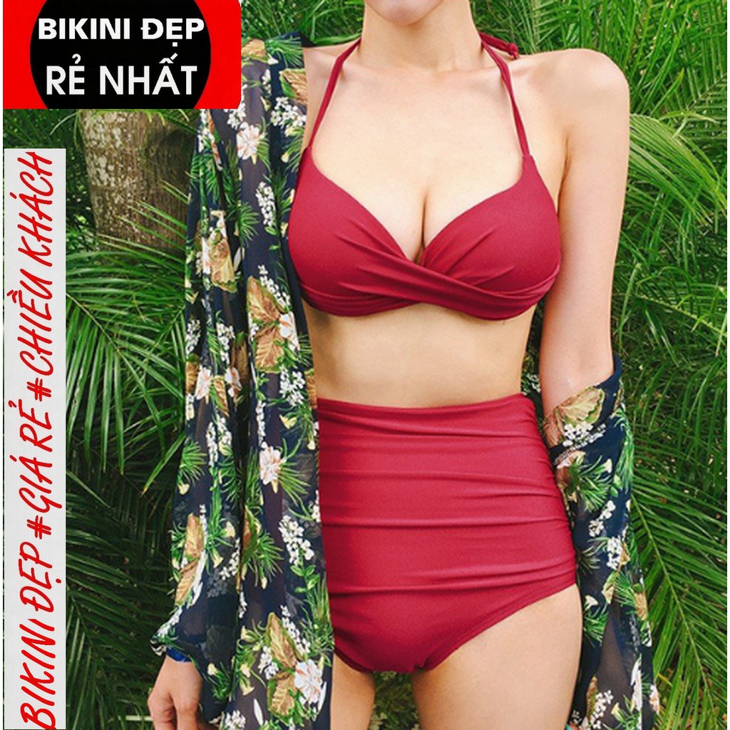 Bikini áo tắm ( FREESHIP ) Bikini liền sexy thời trang đi biển mùa hè liền chéo tôn dáng trẻ trung XL 10 -R | SaleOff247