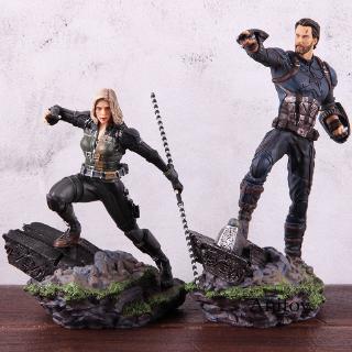 Mô hình đồ chơi nhân vật Captian America / Black Widow tỷ lệ 1/10