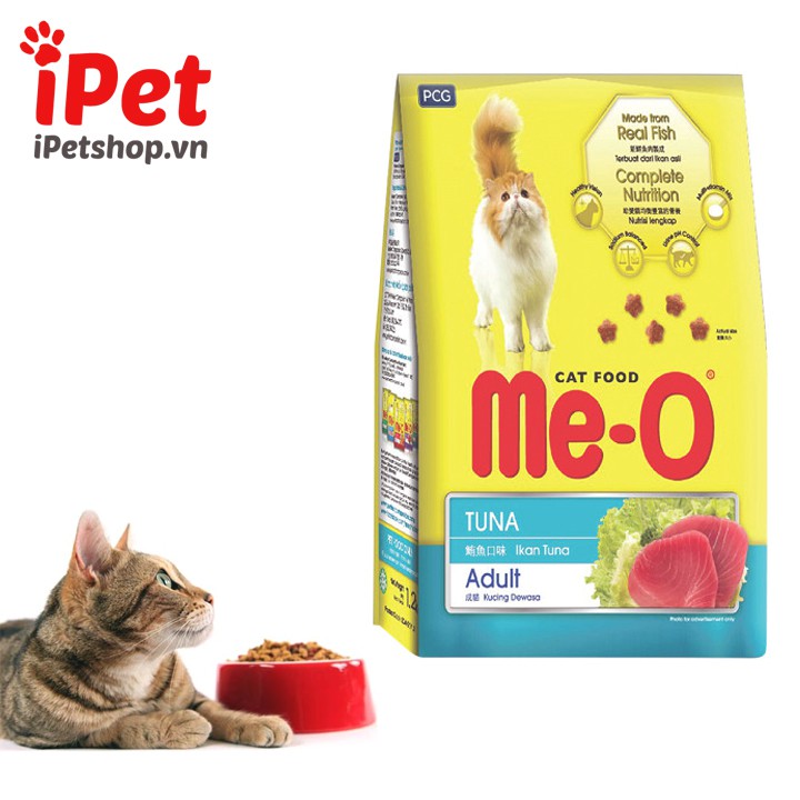 Thức Ăn Cho Mèo - Đồ Ăn Hạt Khô Me-O Adult 350gr - iPet Shop