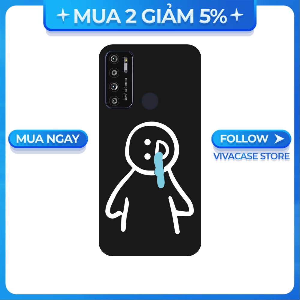 Ốp lưng Vsmart Joy 3/Joy 4/Active 3/Bee 3/Live/...dẻo đen hình Người que BST4