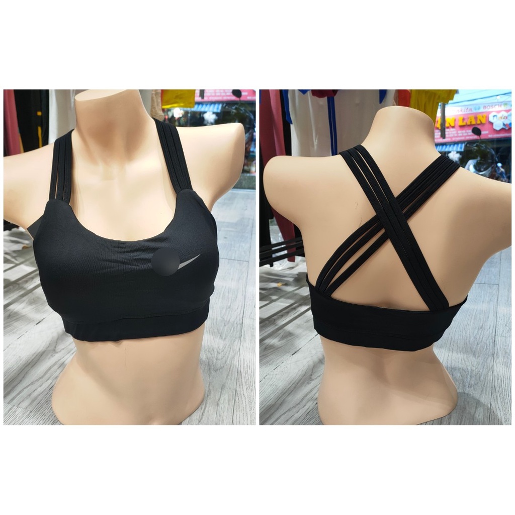 Aó tập gym nữ, áo bra thể thao kèm mút cao cấp Bin Sports A158
