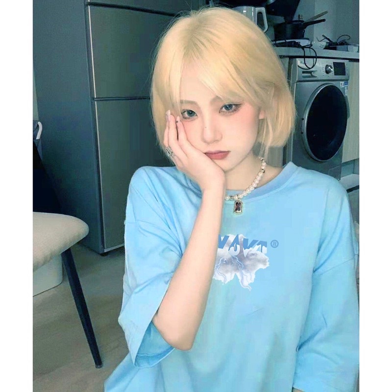 ÁO THUN CỘC TAY XANH NGỌC IN HÌNH UNISEX NAM NỮ