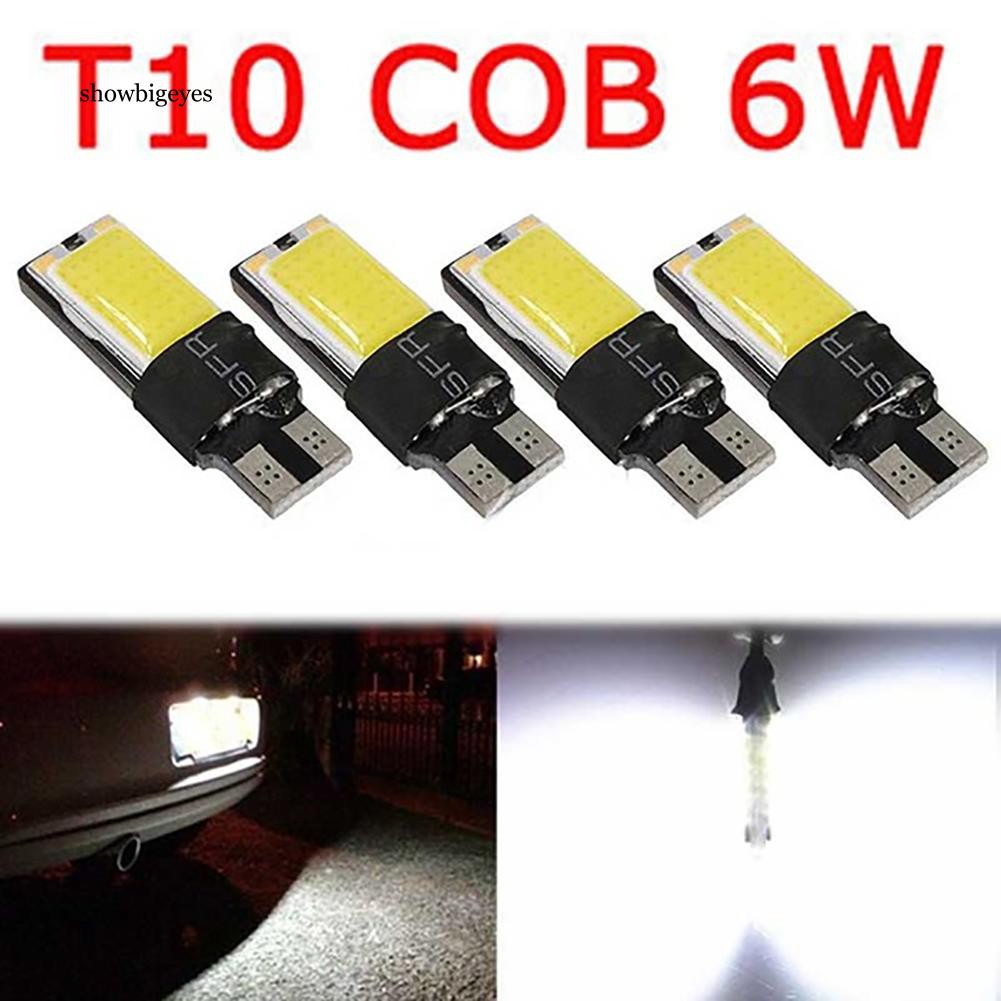 Bộ 4 đèn LED T10 COB 6W đa năng tiện ích chuyên dùng xe ô tô