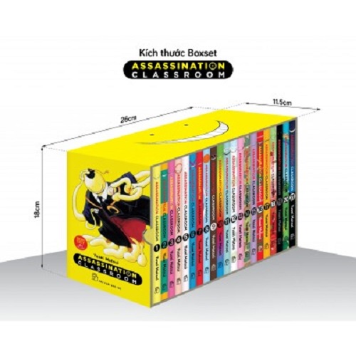 Sách - Boxset ASSASSINATION CLASSROOM - Trọn Bộ 21 Tập - Tặng Kèm Lịch Mini + Poster