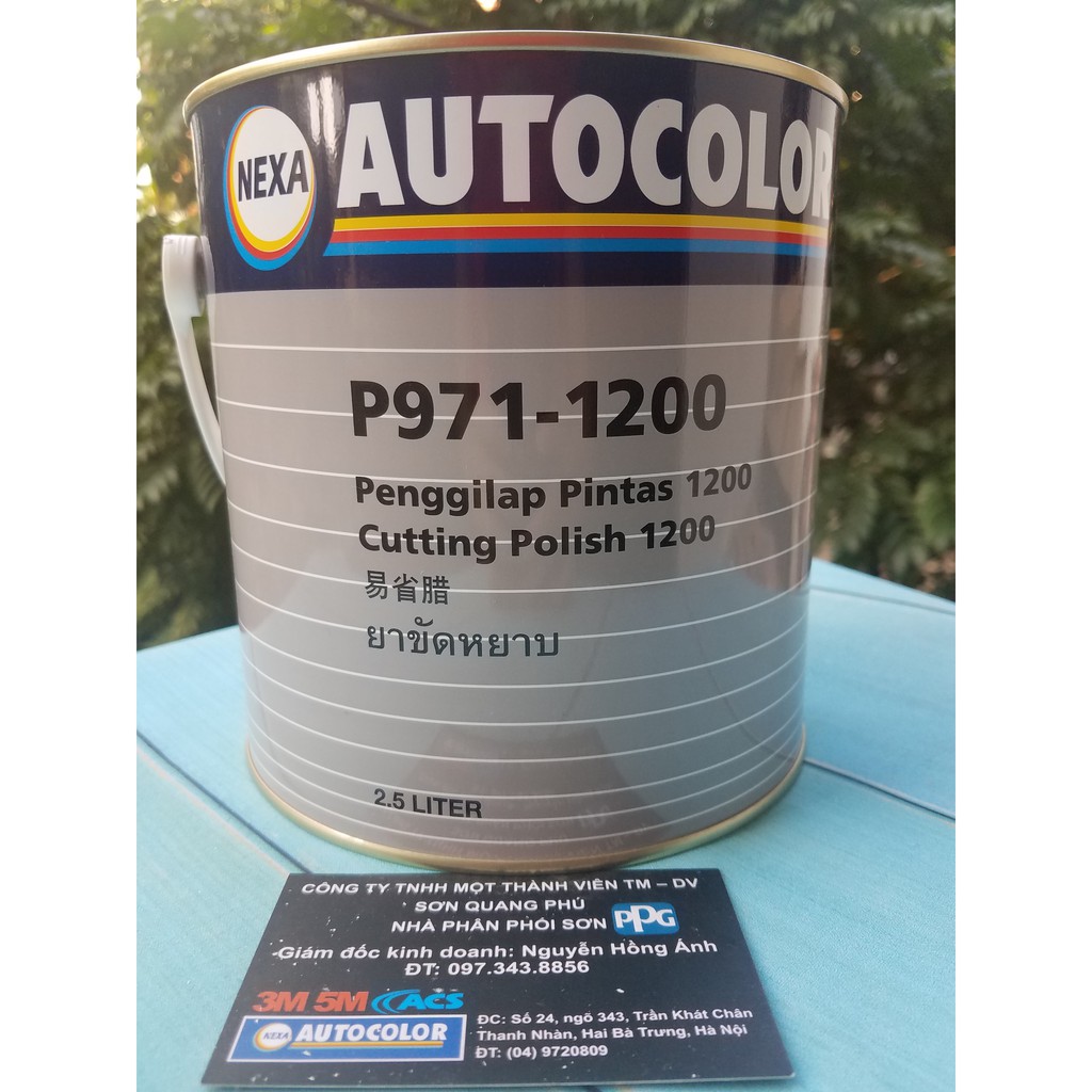 P971-1200 Xi Pas đánh bóng bước 1 loại 2.5 Lít hãng Nexa Autocolor thuộc tập đoàn PPG của Mỹ ( Sơn oto xe máy )