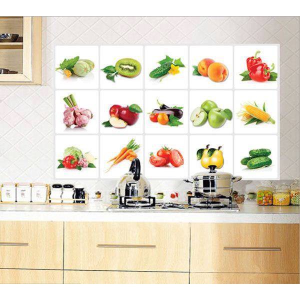 Decal dán tường - dán bếp Hoa quả