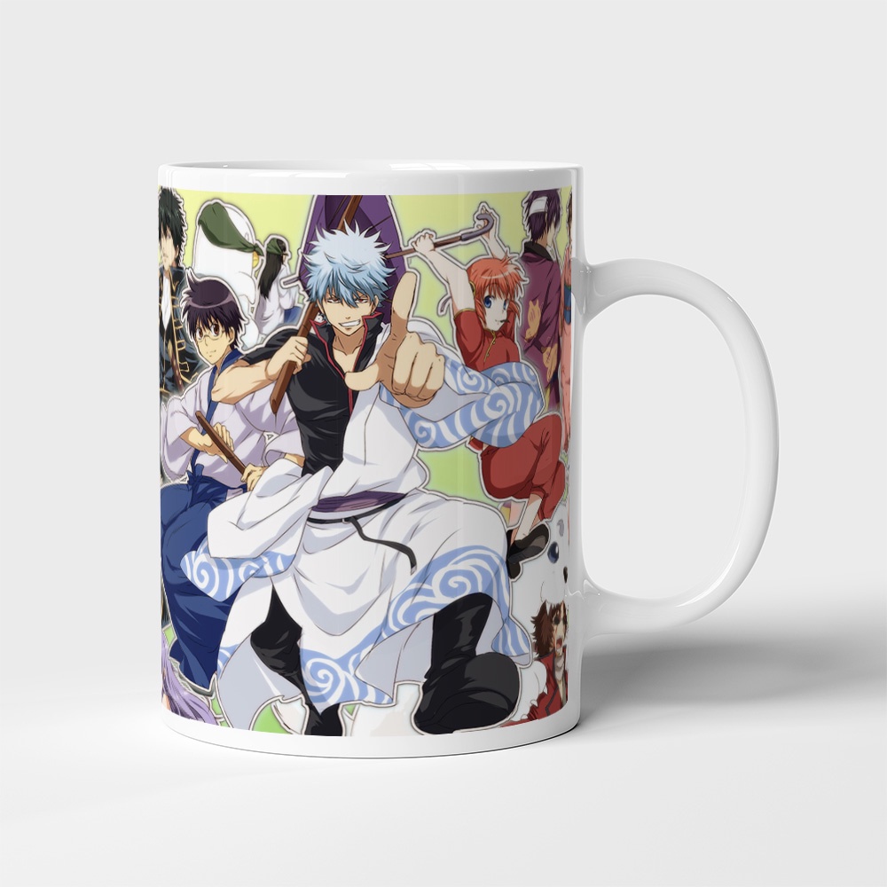 Cốc uống nước Anime, ly in hình GINTAMA - Mẫu 1. Nhận in theo yêu cầu