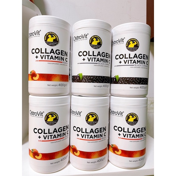 OSTROVIT COLLAGEN và Vitamin C đẹp da hàng chính hãng có tem