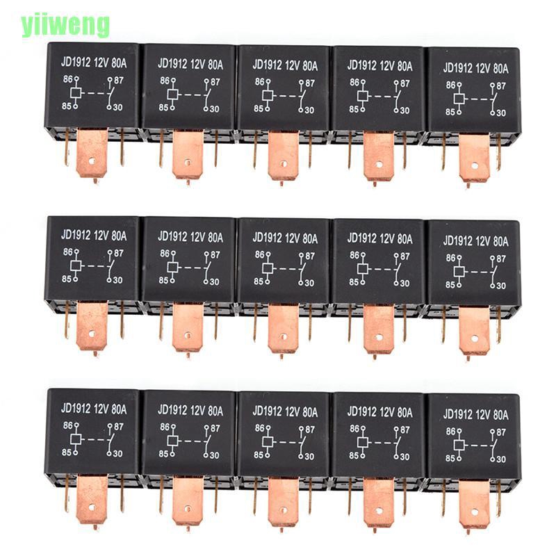 Rơ Le 4pin Dc 24v 12v 80a Jd1912 Cho Xe Hơi