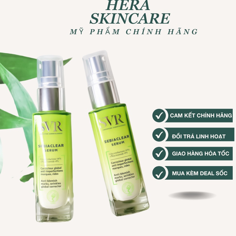 Serum SVR Sebiaclear Kiềm Dầu Giảm Mụn Mờ Thâm Chống Lão Hóa 30ml