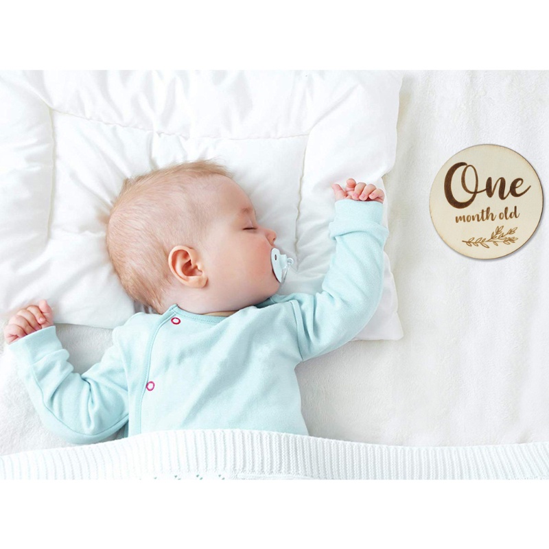 Set 6 Tấm Thẻ Đánh Dấu Cột Mốc Tháng Làm Quà Tặng Cho Bé Sơ Sinh